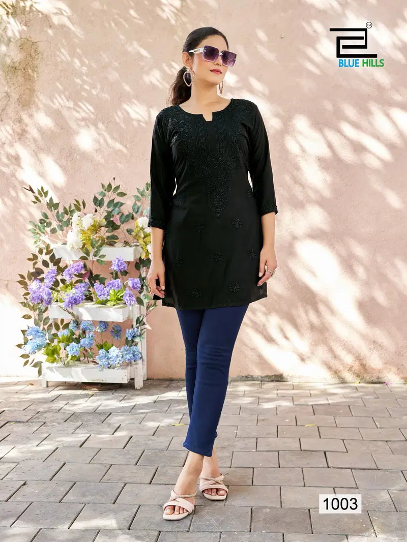 Raha By Blue Hills Viscose Modal Ladies Top Wholesale Shop In Surat